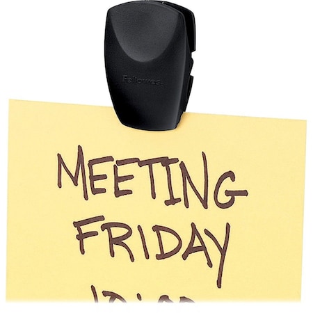 Fellowes Panel Clip, Adjustable, 1-1/4"x5/8"x1-7/8", 4/PK, Graphite 4PK FEL75270